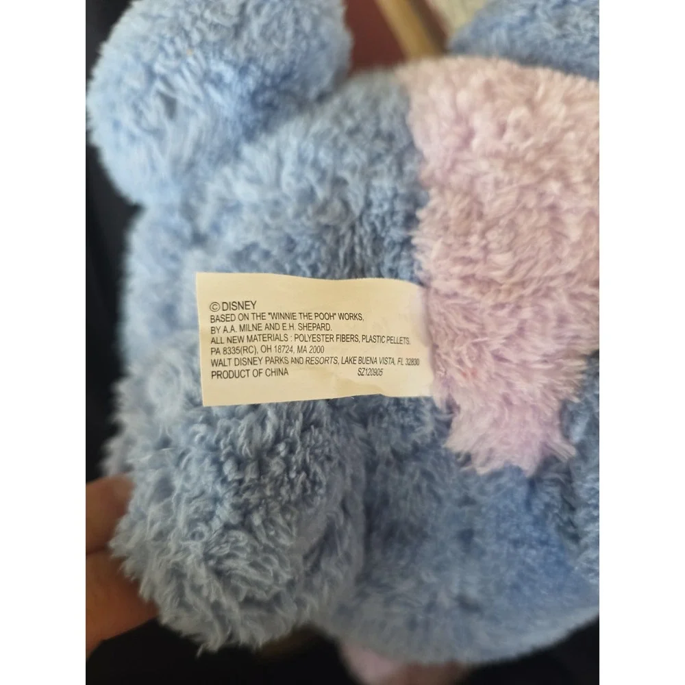 Disney Parks Round Eeyore Plush w/Detachable Tail Blue 7" Soft Cuddly - Picture 6 of 6
